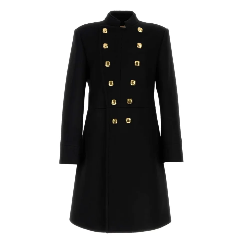 Double-Breasted Coat in Double Wool