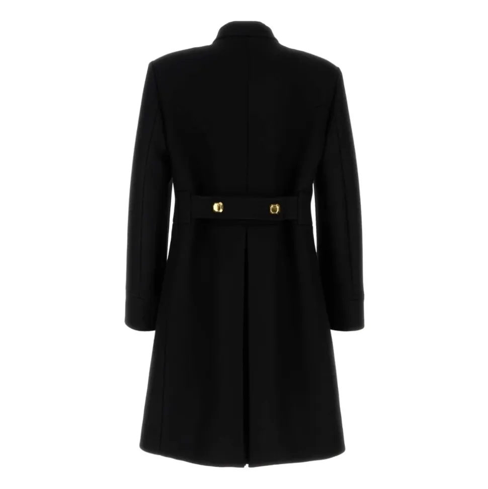 Double-Breasted Coat in Double Wool