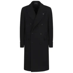 Double-breasted Coat in Mixed Wool