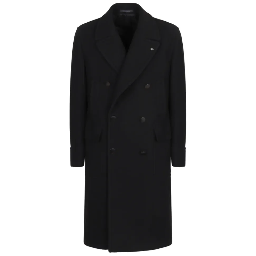Double-breasted Coat in Mixed Wool