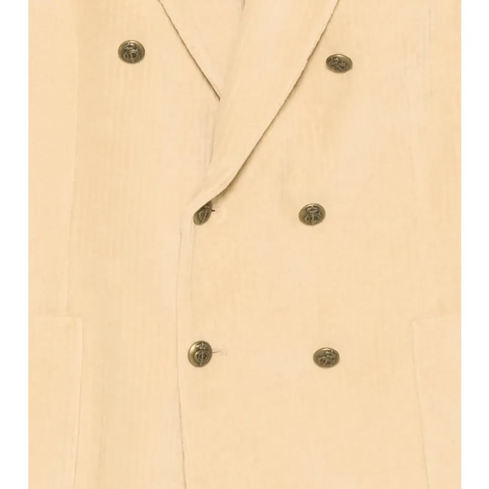 Double-breasted Corduroy Blazer