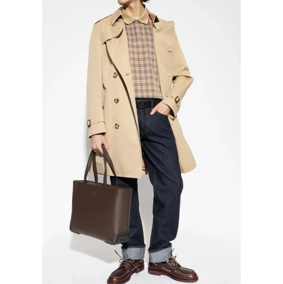 Double-breasted Kensington Trench Coat with Belt