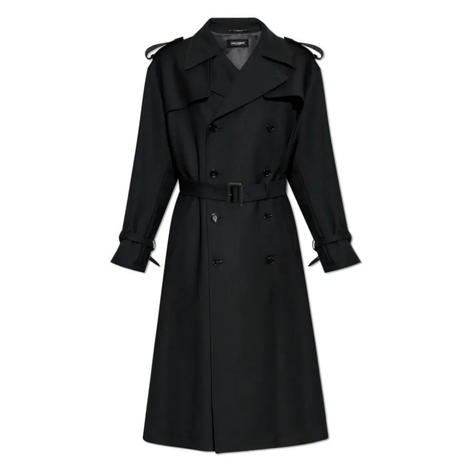 Double-breasted trench coat