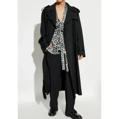 Double-breasted trench coat