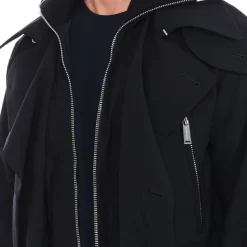 Double Layer Trench Coat