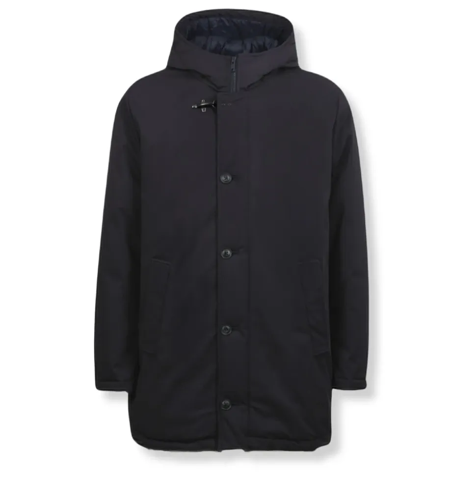 Down-Padded Gabardine Caban