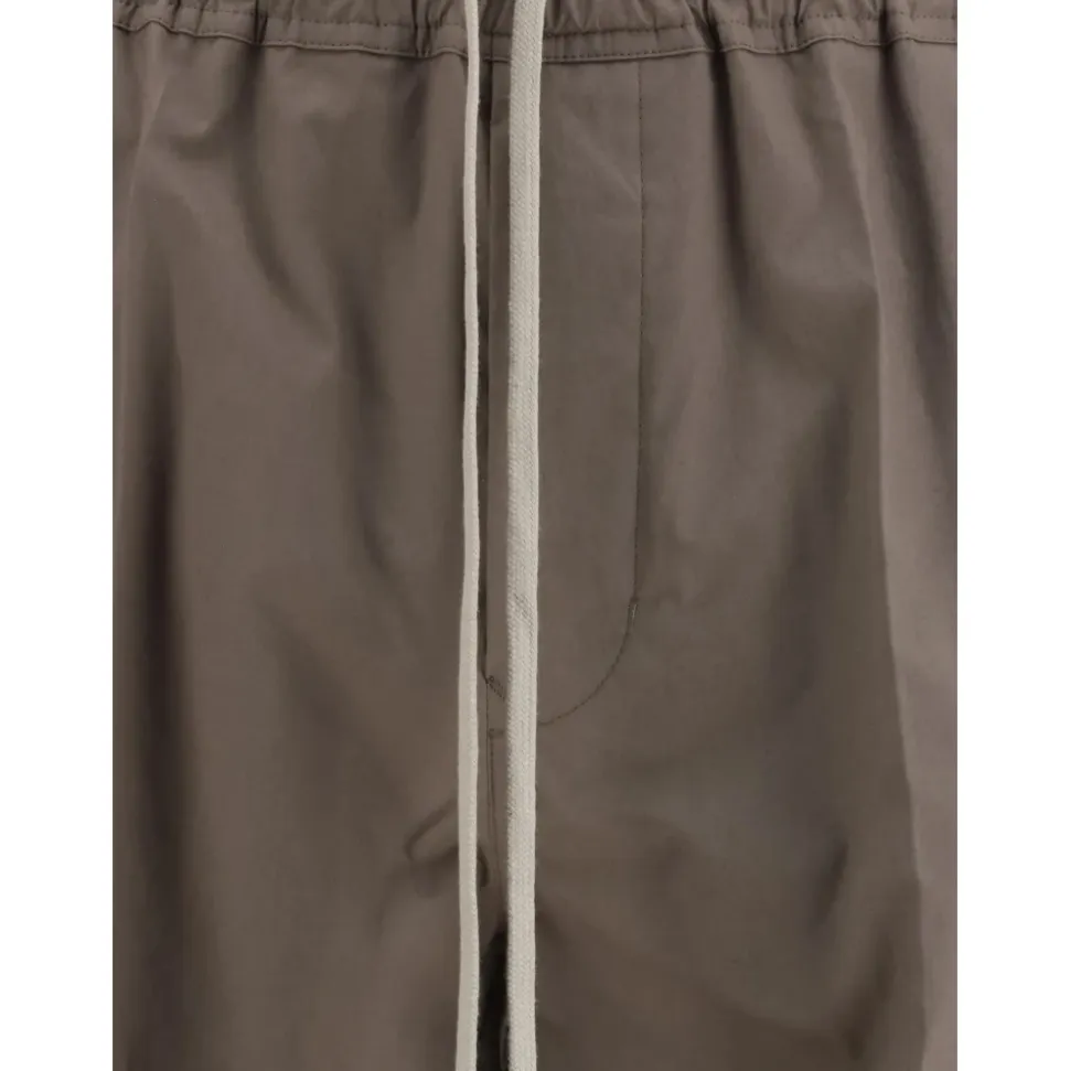 Drawstring Waist Straight Trousers