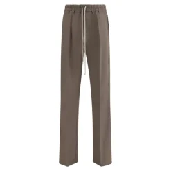 Drawstring Waist Straight Trousers