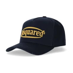 DSQUARED2 BLUE LOGO BASEBALL CAP