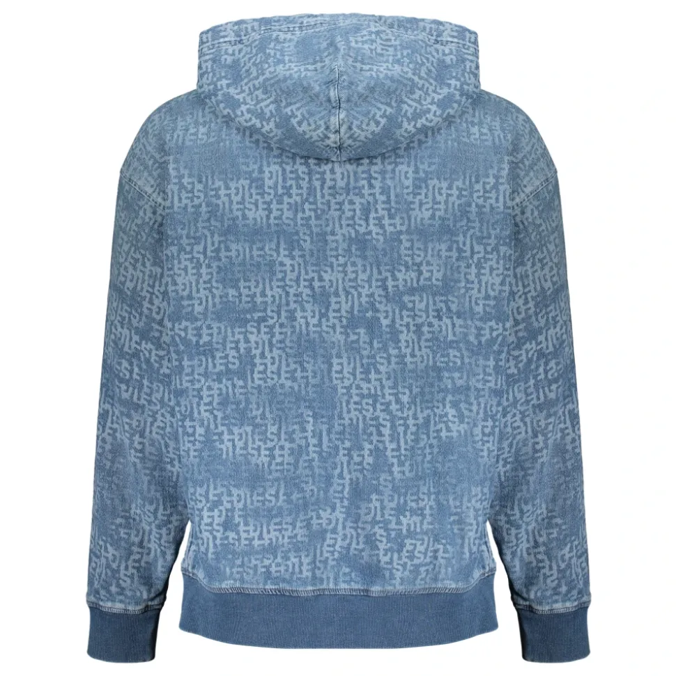 D-Um-Rib Track Denim Hoodie