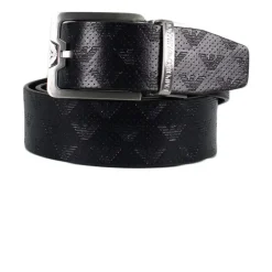Eagle Embossed Leather Belt
