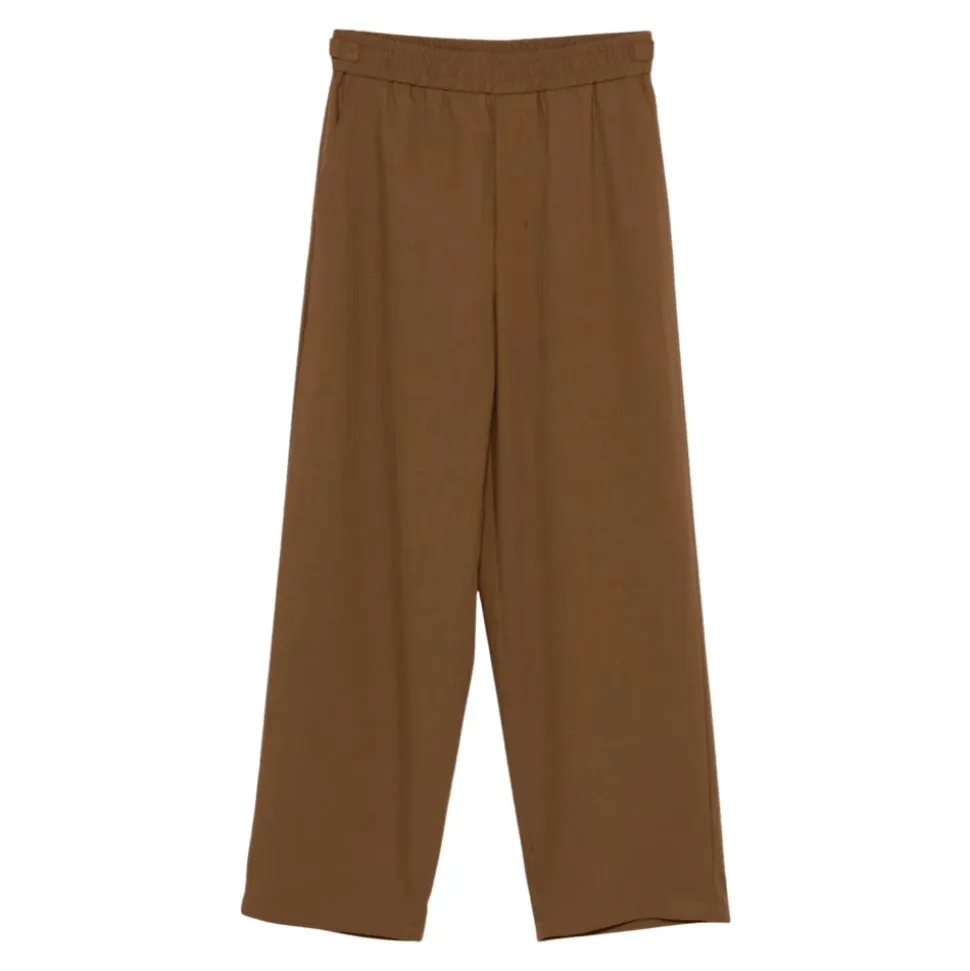 Elasticated Wool Trousers