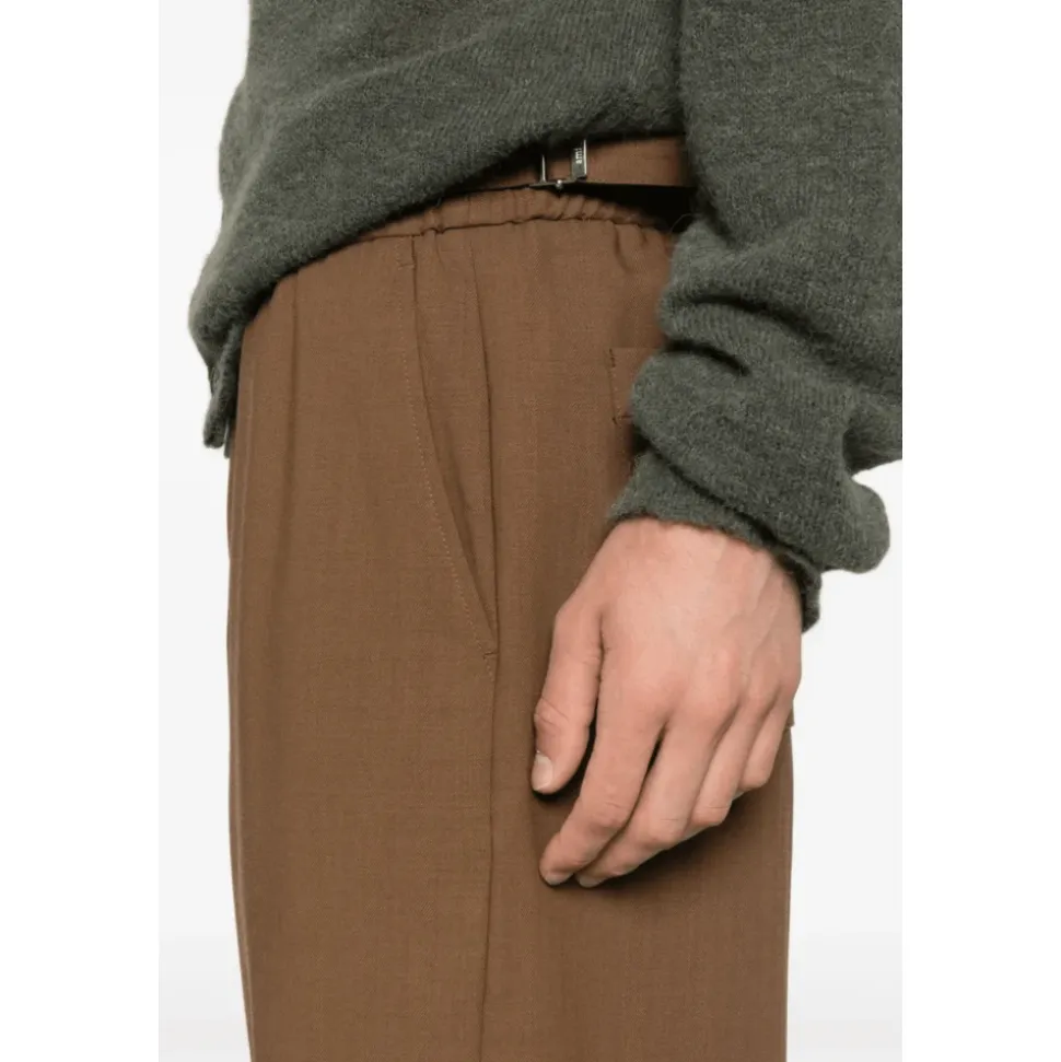 Elasticated Wool Trousers