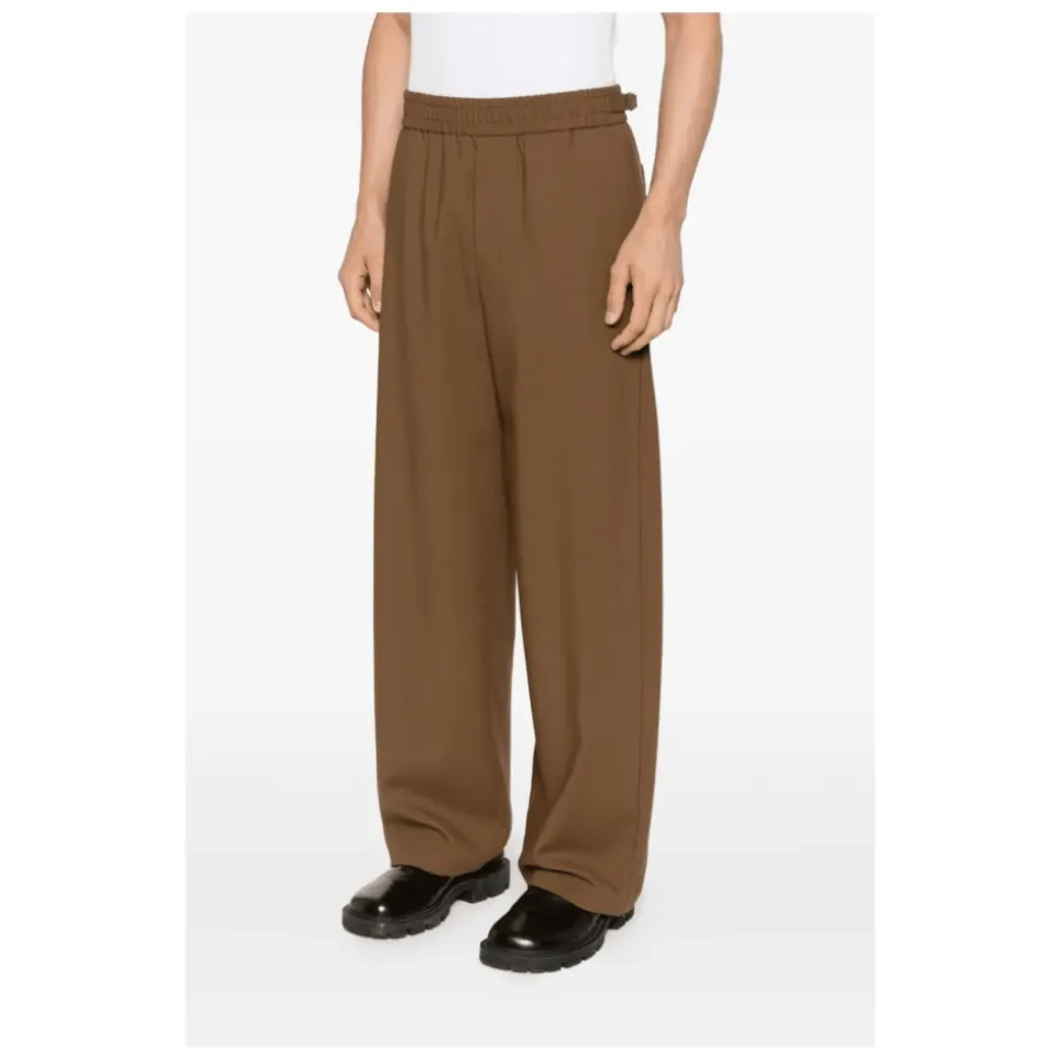 Elasticated Wool Trousers