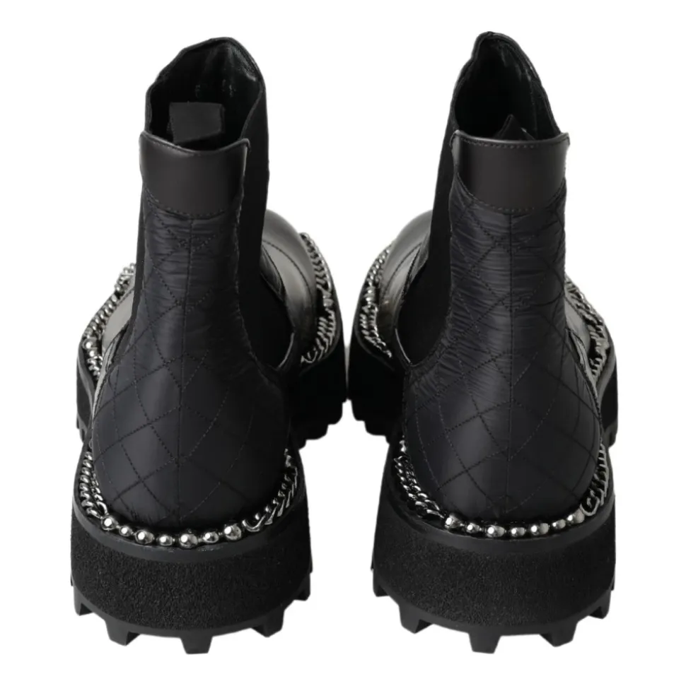 Elegant Black Ankle Stretch Boots