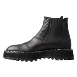 Elegant Black Ankle Stretch Boots
