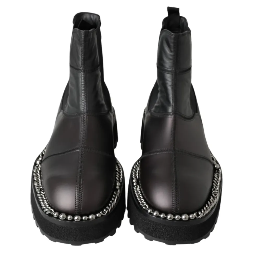 Elegant Black Ankle Stretch Boots