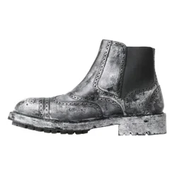 Elegant Black Faded Chelsea Ankle Boots