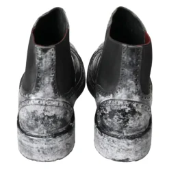 Elegant Black Faded Chelsea Ankle Boots