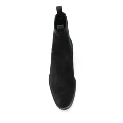 Elegant Black Leather Ankle Boots