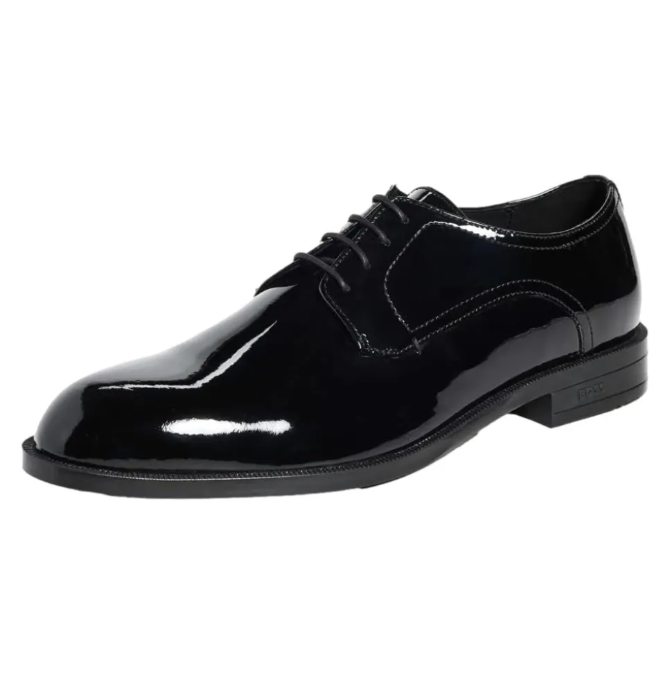 Elegant Black Leather Derby Shoes
