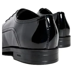 Elegant Black Leather Derby Shoes