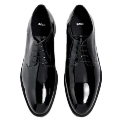 Elegant Black Leather Derby Shoes