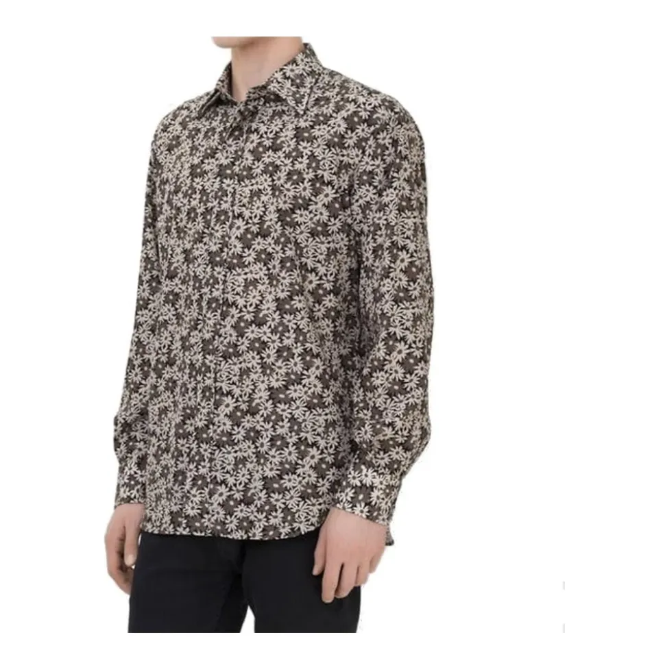 Elegant Floral Long Sleeve Shirt