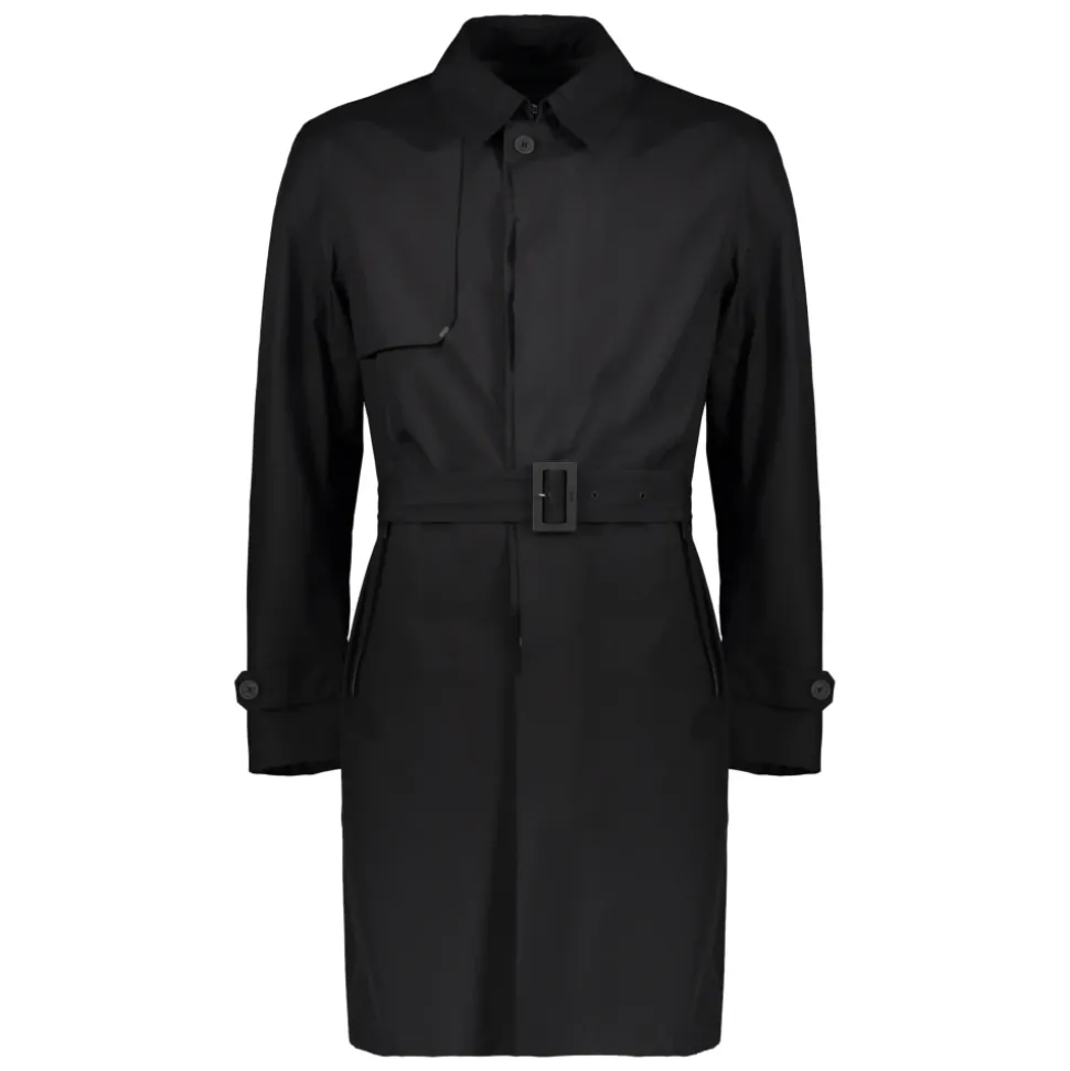 Elegant Trench Coat with Adjustable Belt