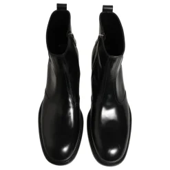 Embossed Logo Ankle Boots