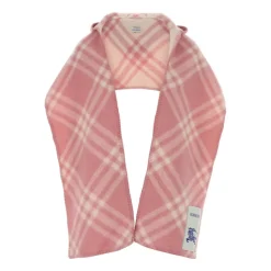 Embroidered Checked Scarf