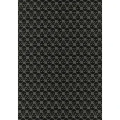 Embroidered Wool Blend Foulard Scarf