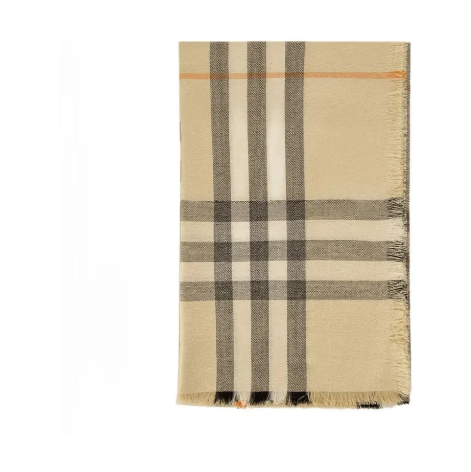 Embroidered Wool-Blend Scarf