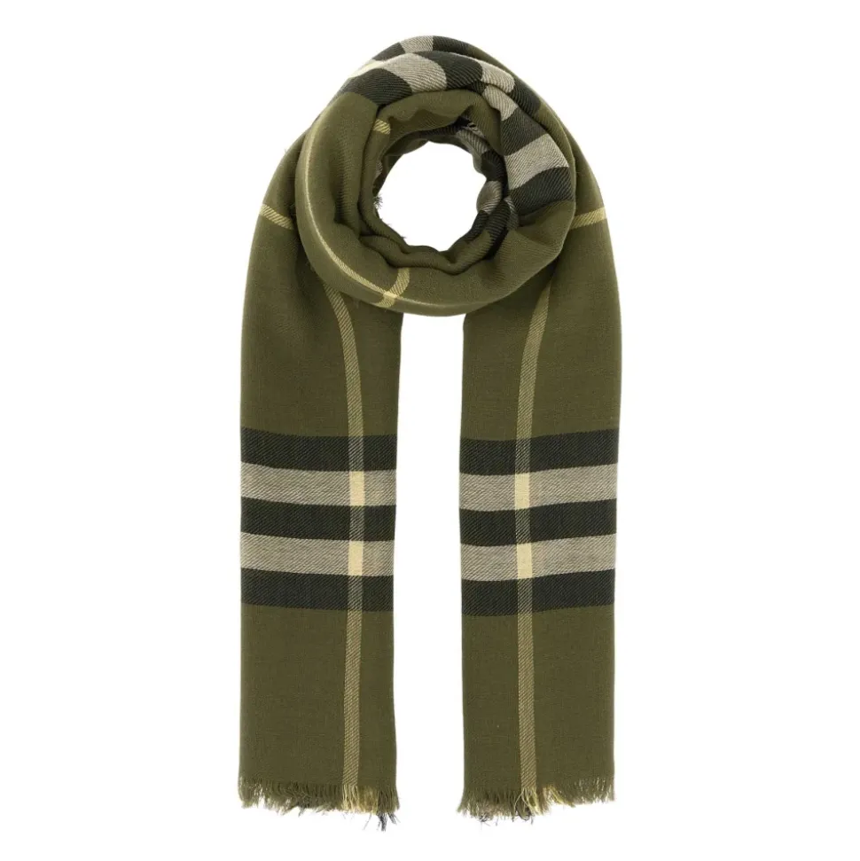Embroidered Wool Scarf