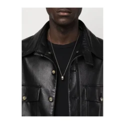Engraved Ring Pendant Necklace
