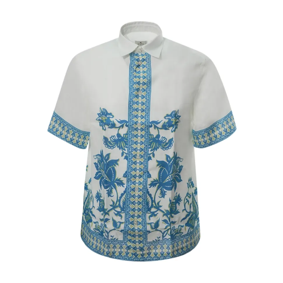 Etro Shirts Clear Blue