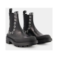 Eyelet Detail Chelsea Boots