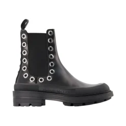 Eyelet Detail Chelsea Boots