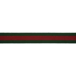 Fabric Belt with Leather Details