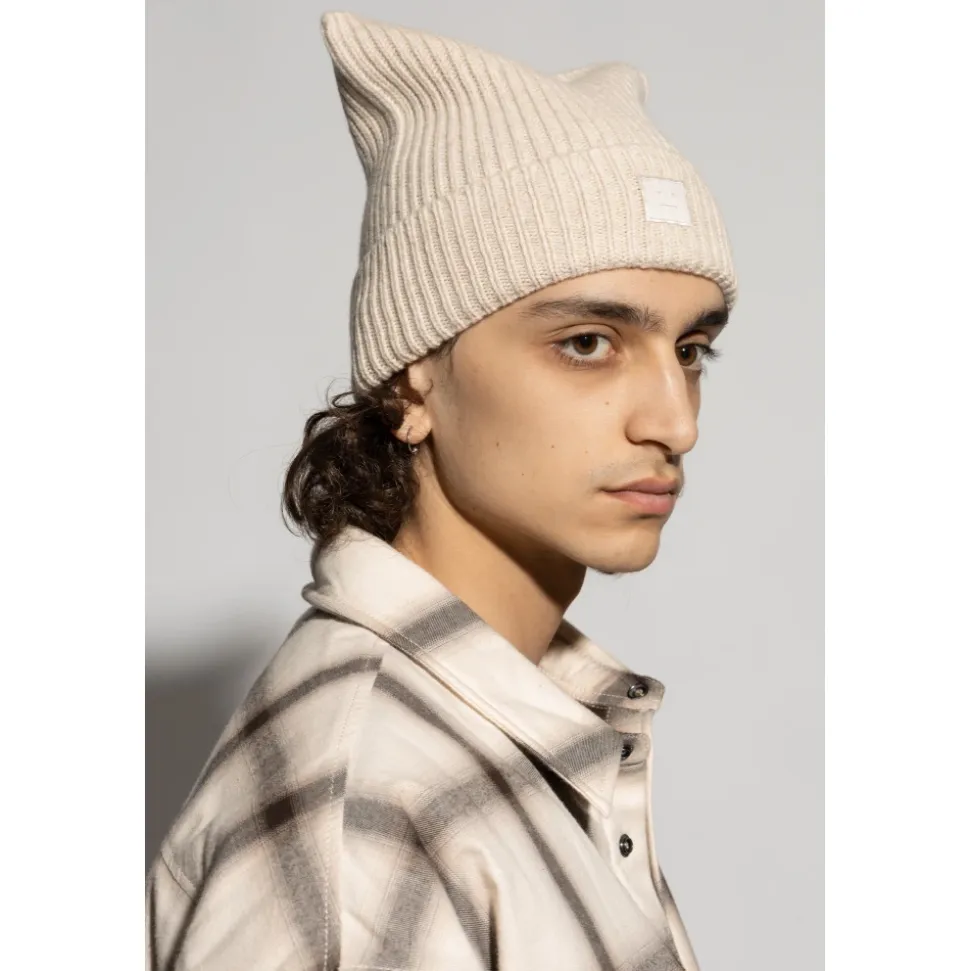 Face Logo Square Beanie