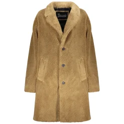 Faux Fur Lapel Collar Coat