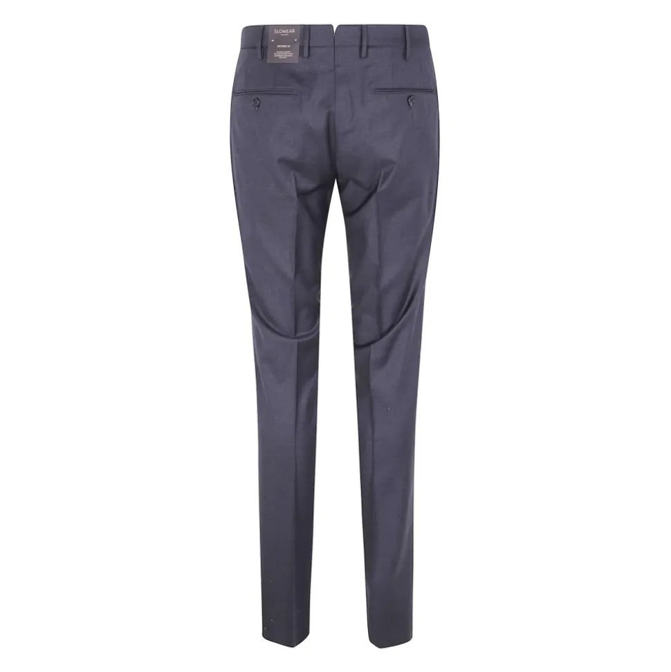 Flat-Front Wool Dress Pants