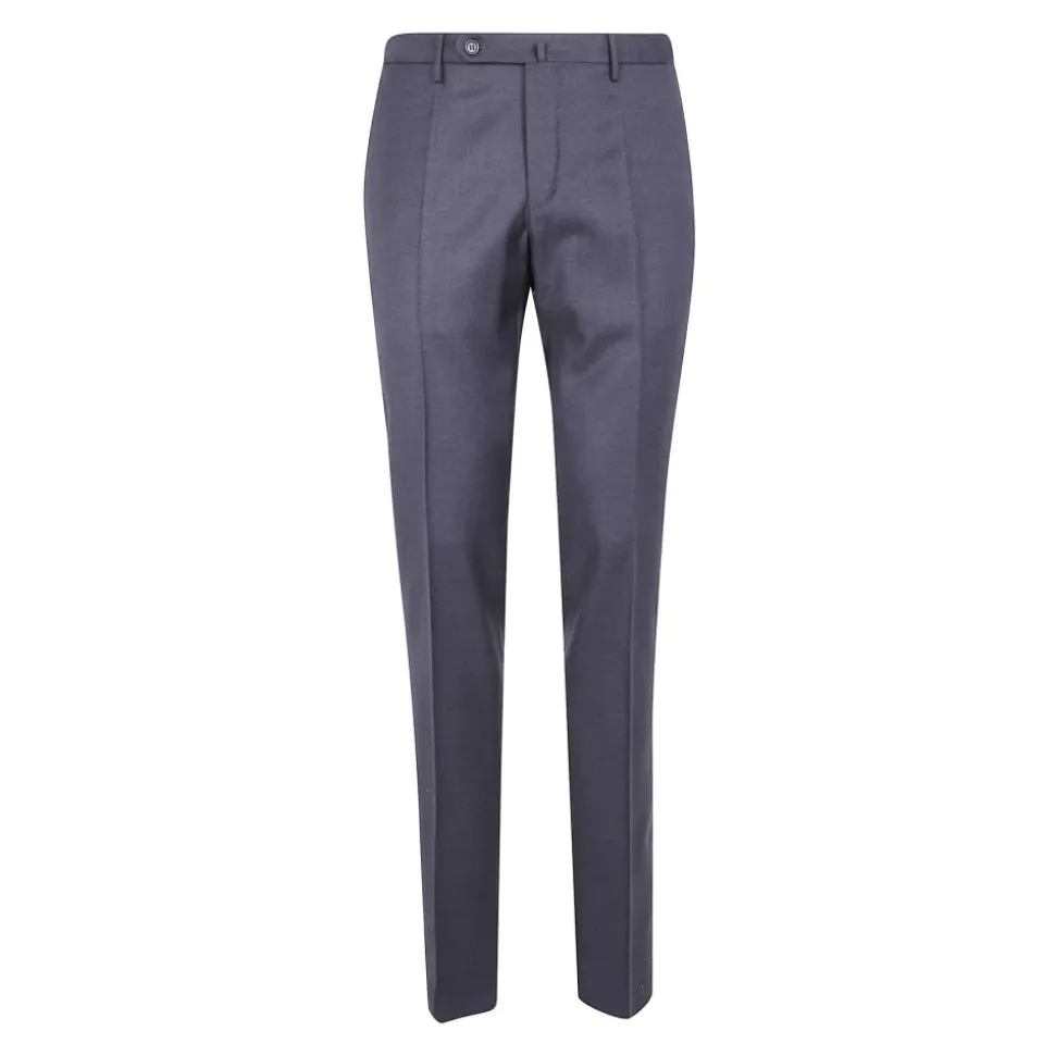 Flat-Front Wool Dress Pants