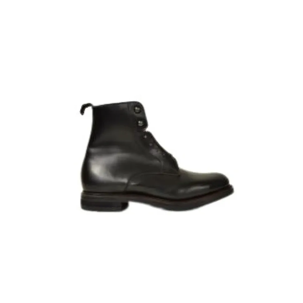 Flat Leather Ankle Boots