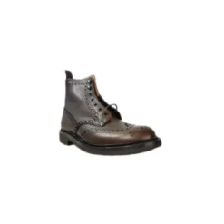 Flat Leather Ankle Boots