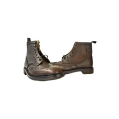 Flat Leather Ankle Boots
