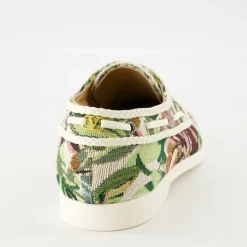 Floral Canvas Boat Shoes