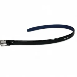 Floris Mens Belt Black Patent Leather