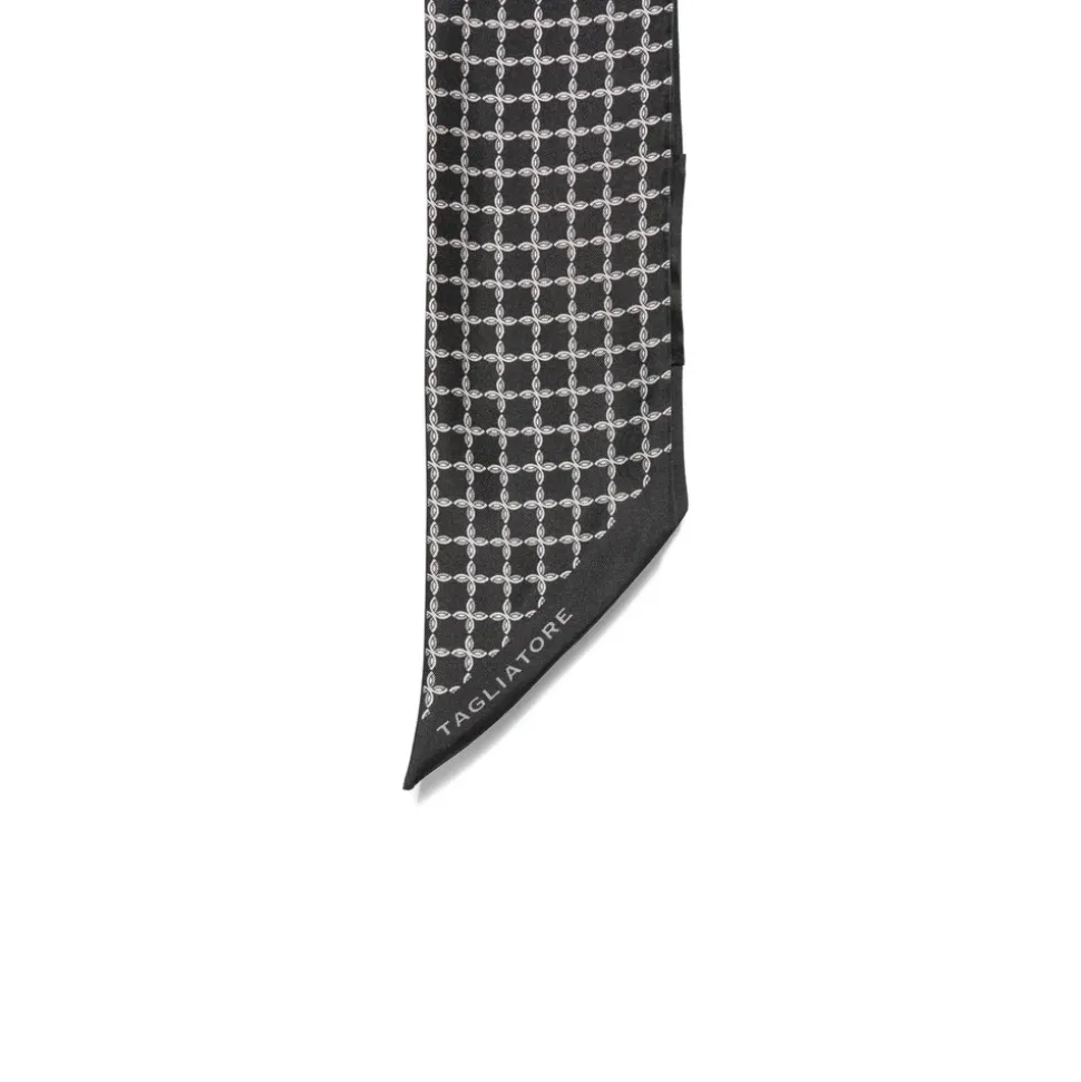 Foulard Geometric-Print Scarf