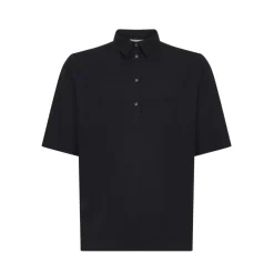 Four-button Placket Polo Shirt